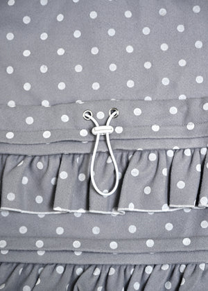velvet dot woolly frill knapsack