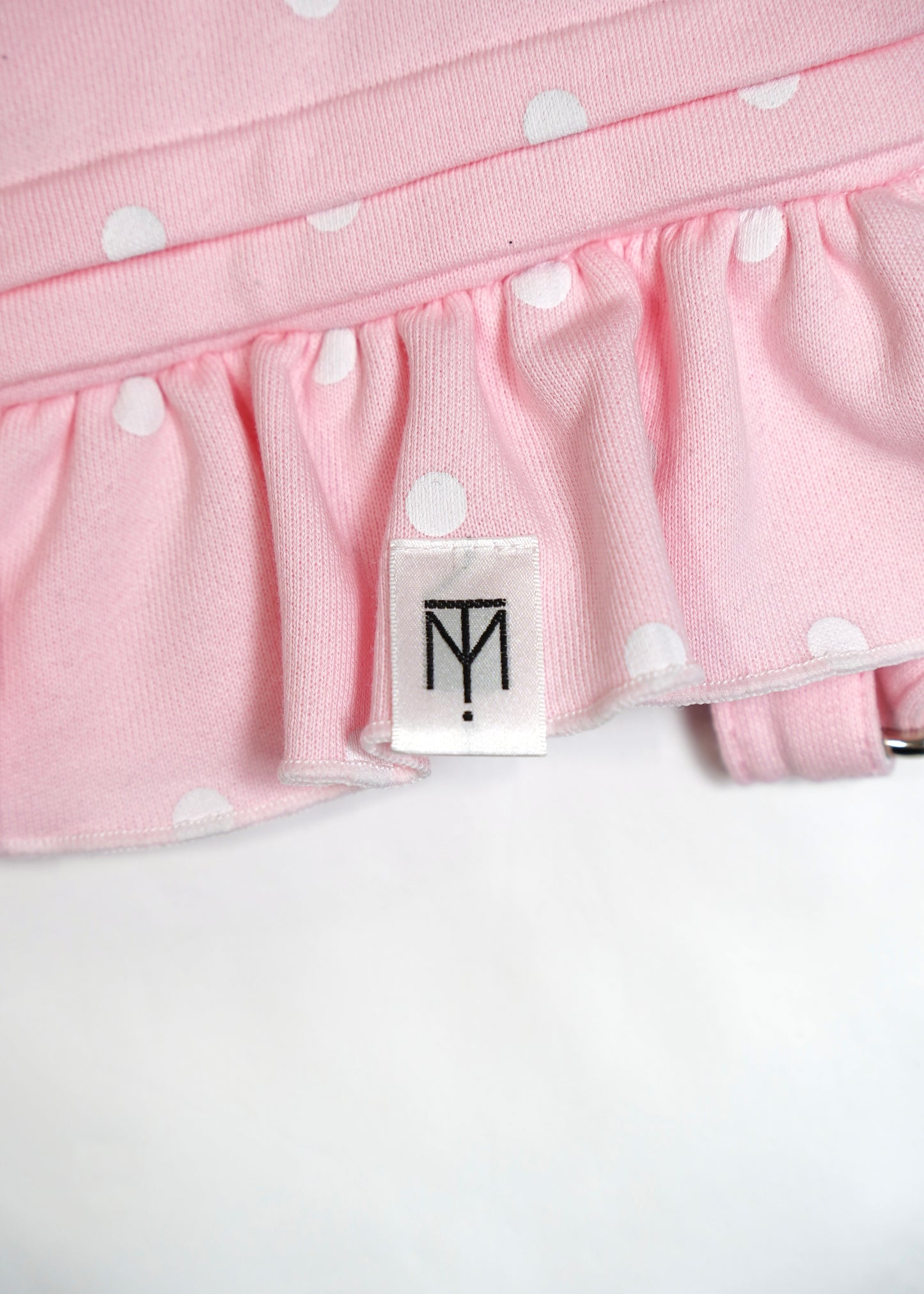dot frill knapsack-pink&blue