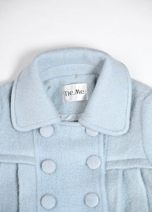 grace fur collar wool long coat