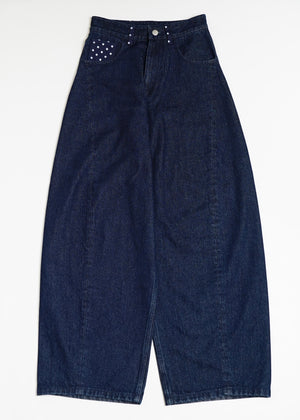 secret dot longline denim