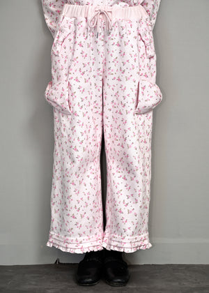 flower waffle ribbonful lounge pants