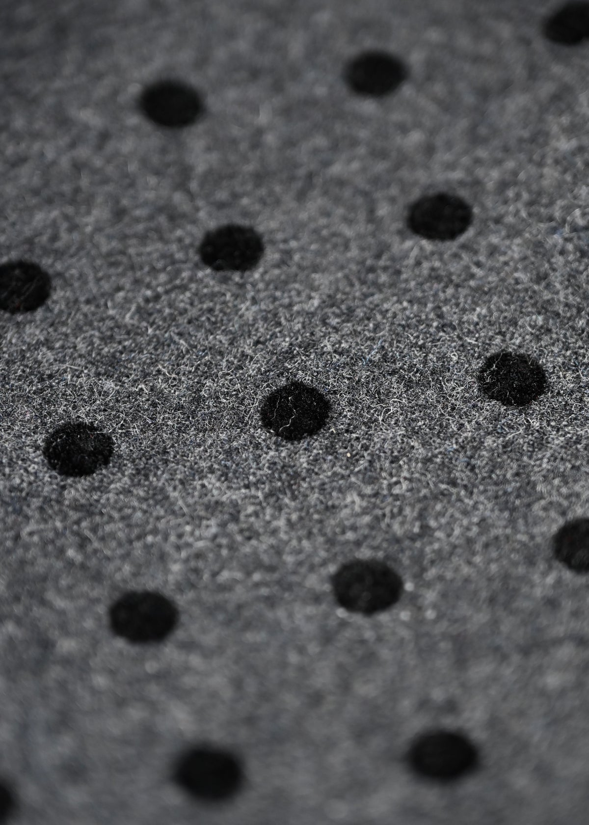 button frill wool dot skirt