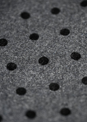 button frill wool dot skirt