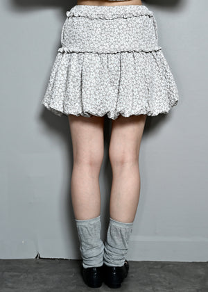 【8月下旬発送】glossy bloom balloon skirt