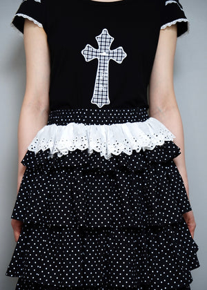 cross rose tee