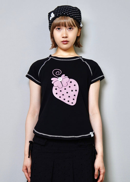 shining strawberry tee