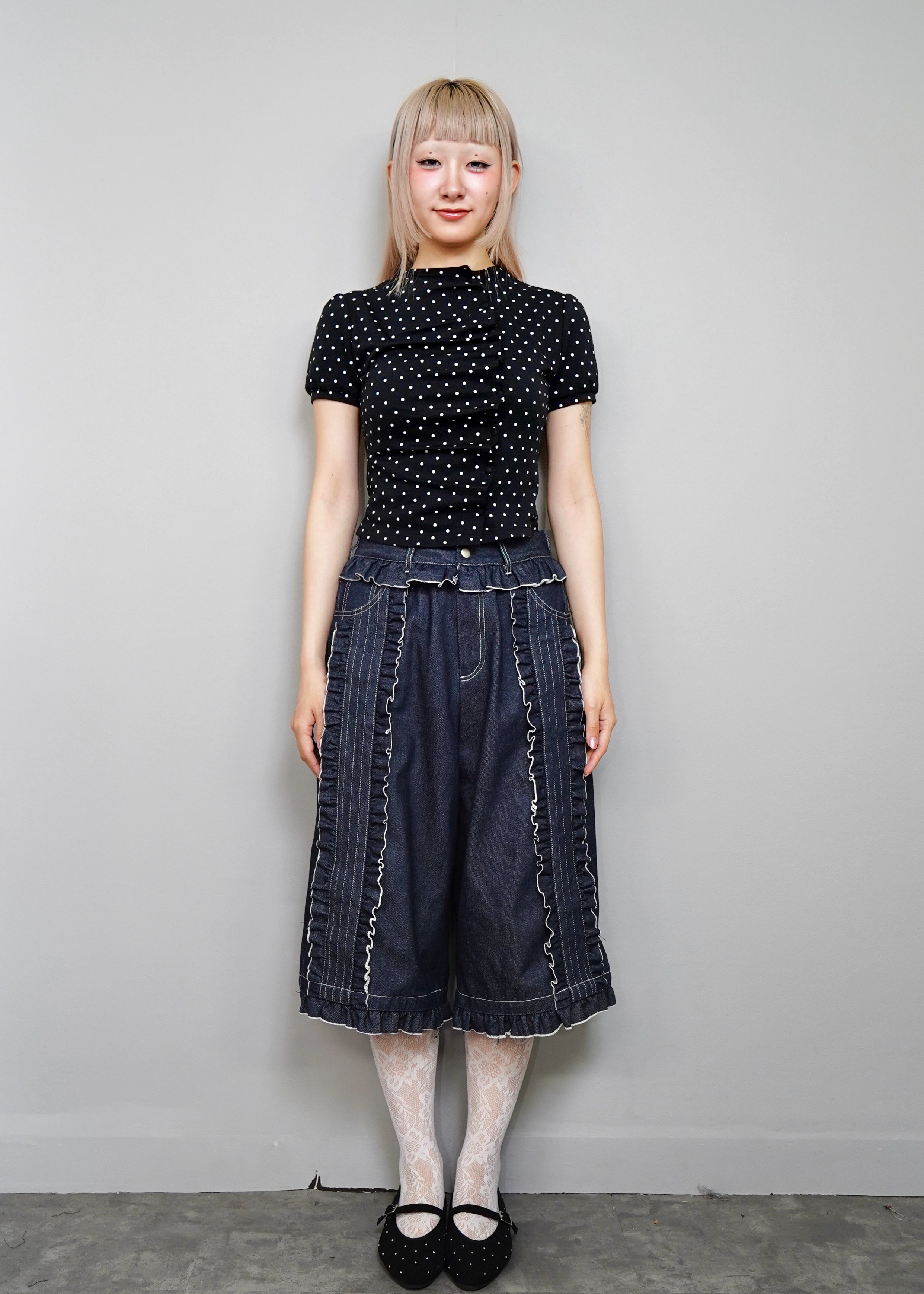 予約販売】button up T-shirt-dot – Tie.Me