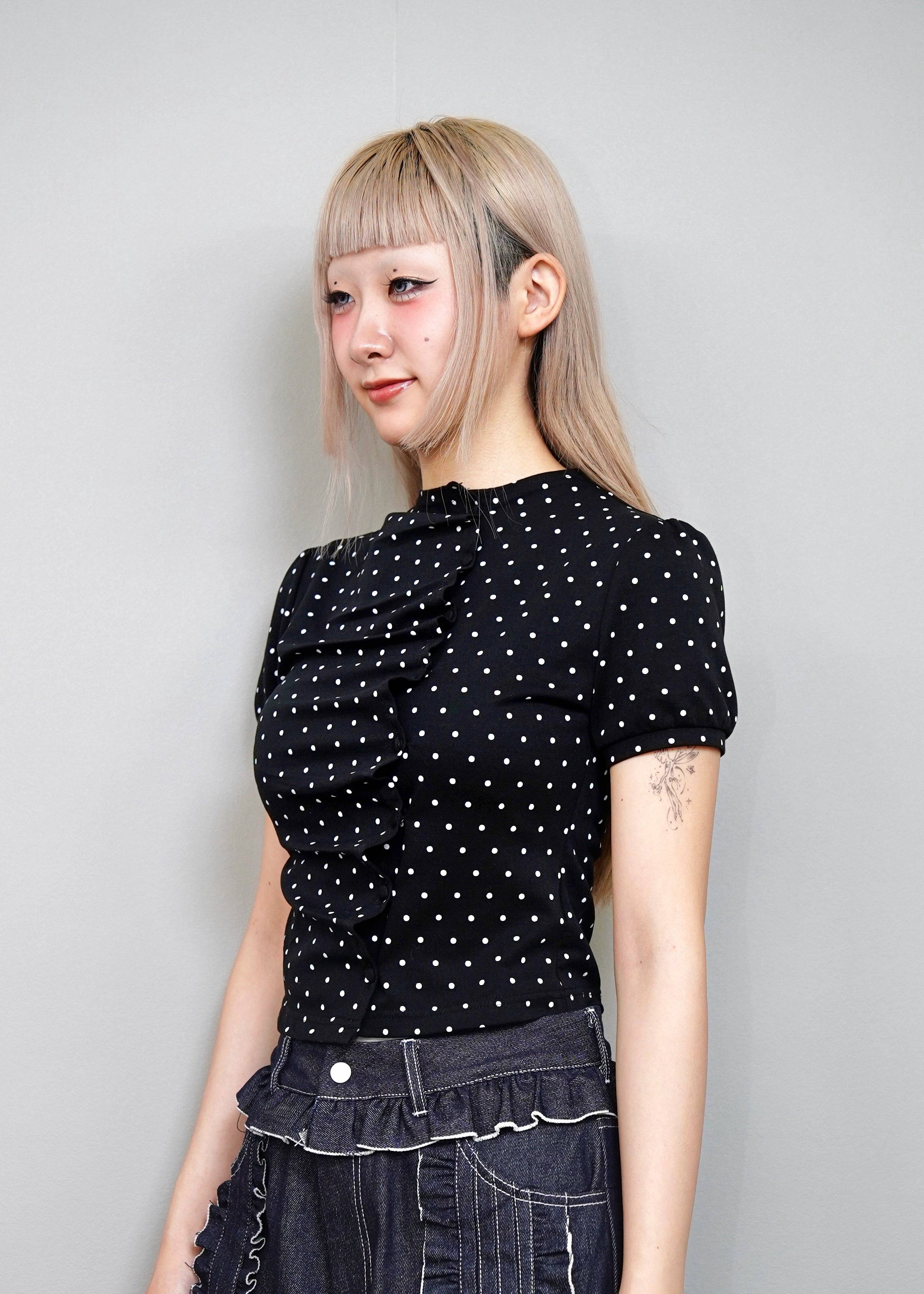 button up T-shirt-dot – Tie.Me