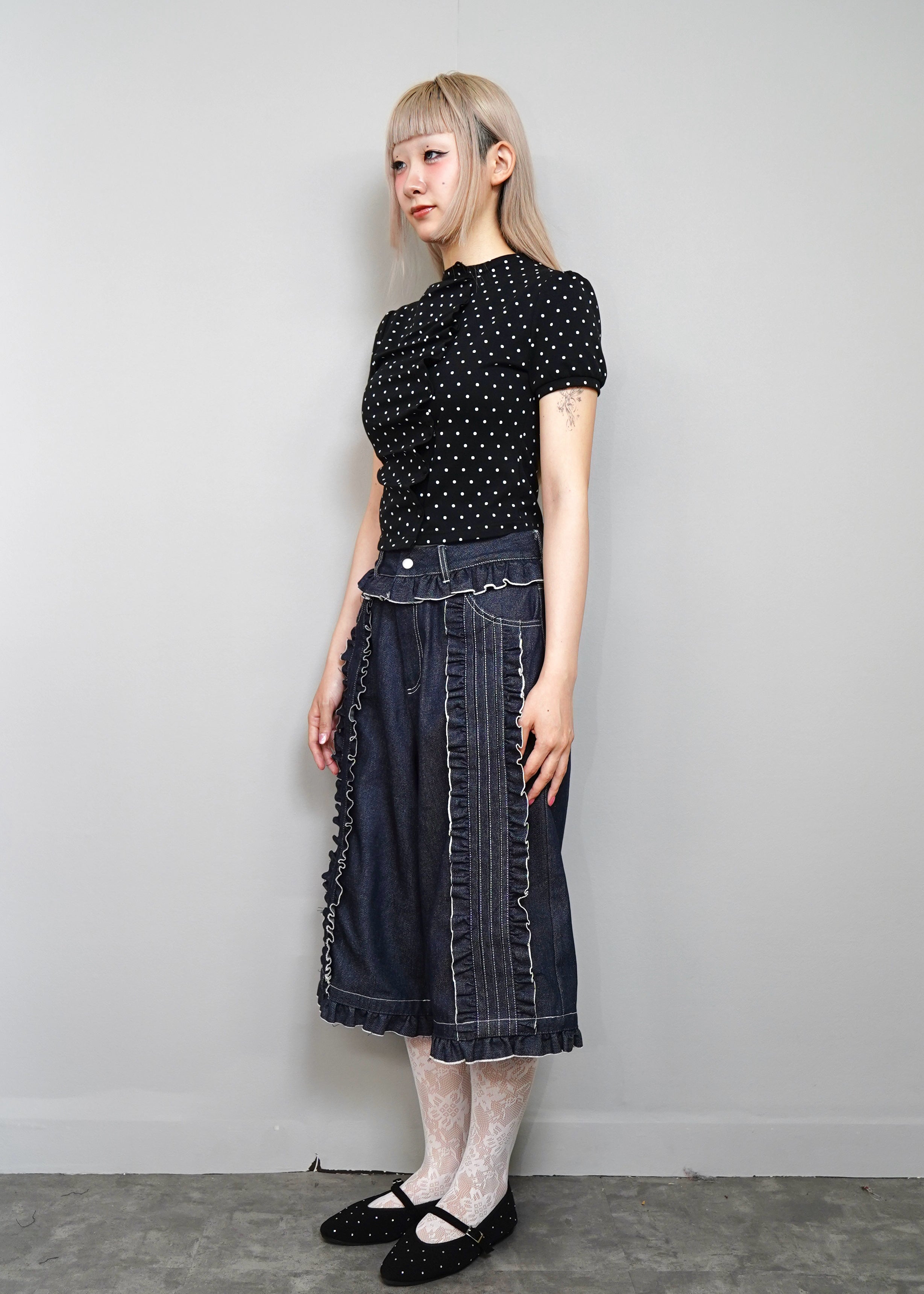 予約販売】button up T-shirt-dot – Tie.Me