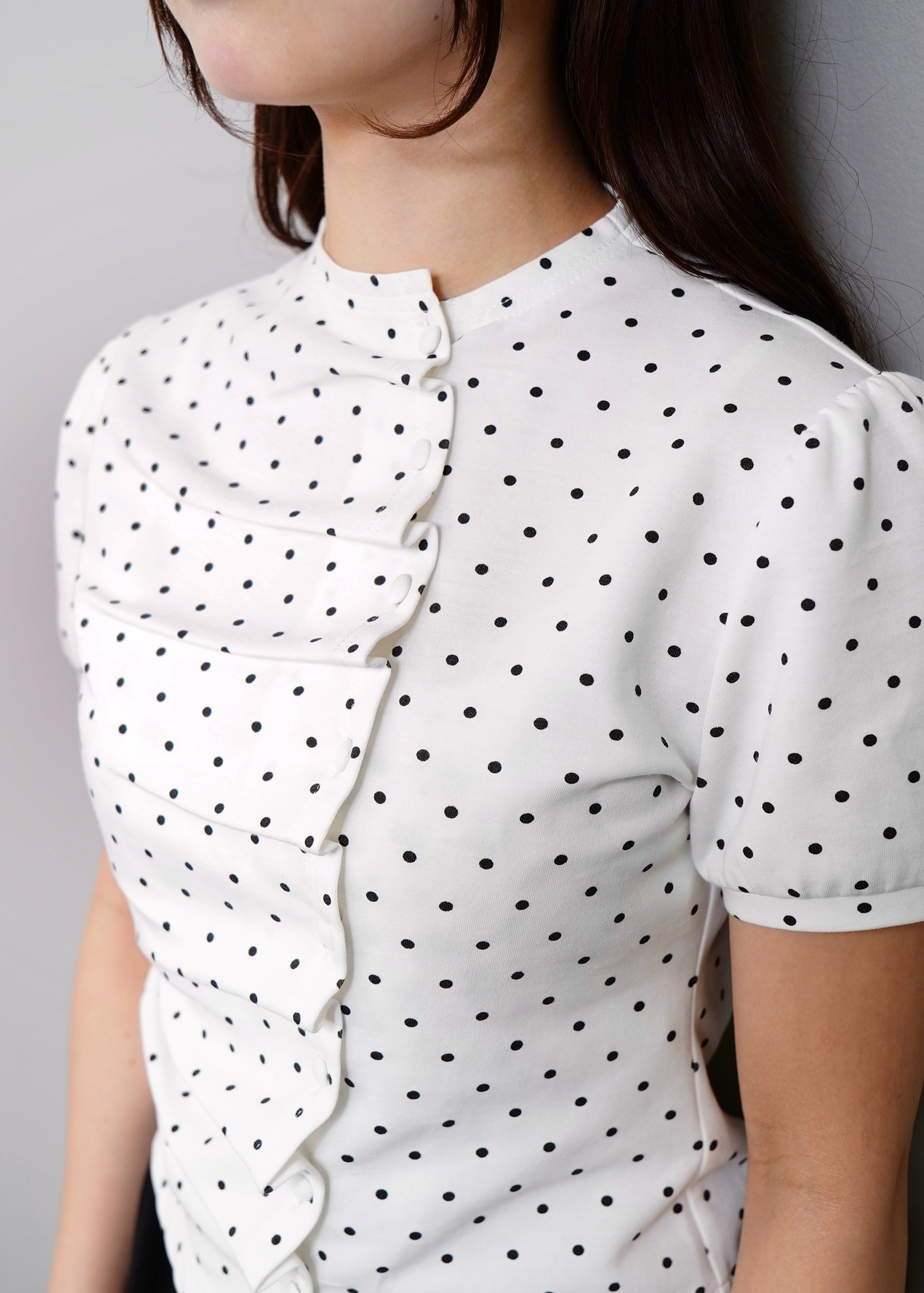 button up T-shirt-dot – Tie.Me