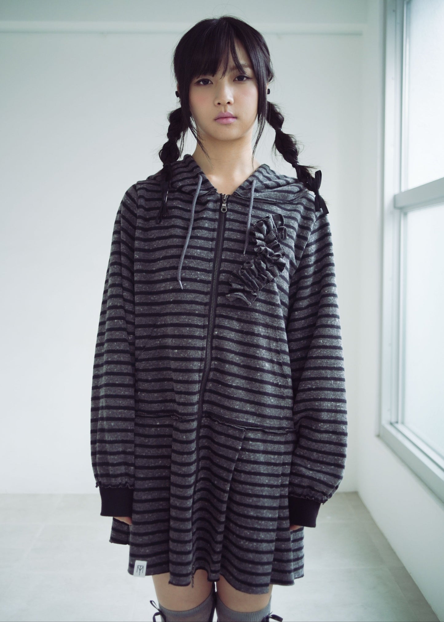 【新色&再入荷】double-zip pleated one-piece