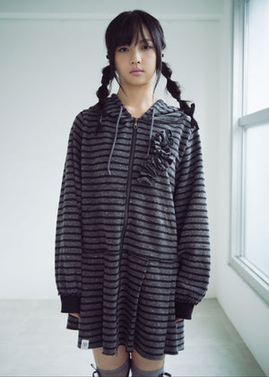 【新色&再入荷】double-zip pleated one-piece