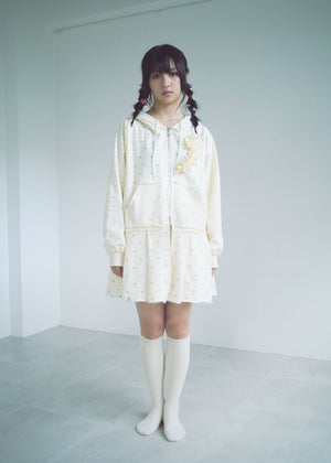 【新色&再入荷】double-zip pleated one-piece