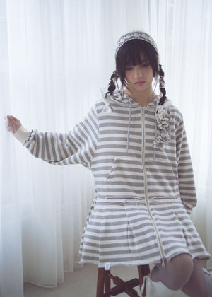 【新色&再入荷】double-zip pleated one-piece