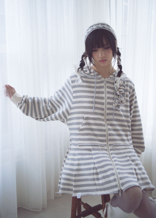 【新色&再入荷】double-zip pleated one-piece