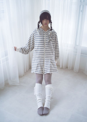 【新色&再入荷】double-zip pleated one-piece