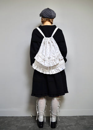 flower waffle frill knapsack