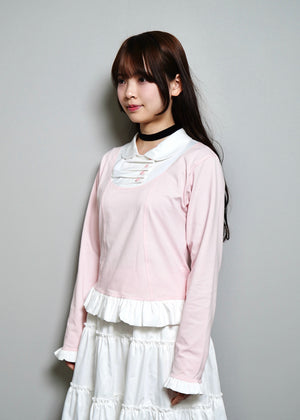 button up shirt layered tee