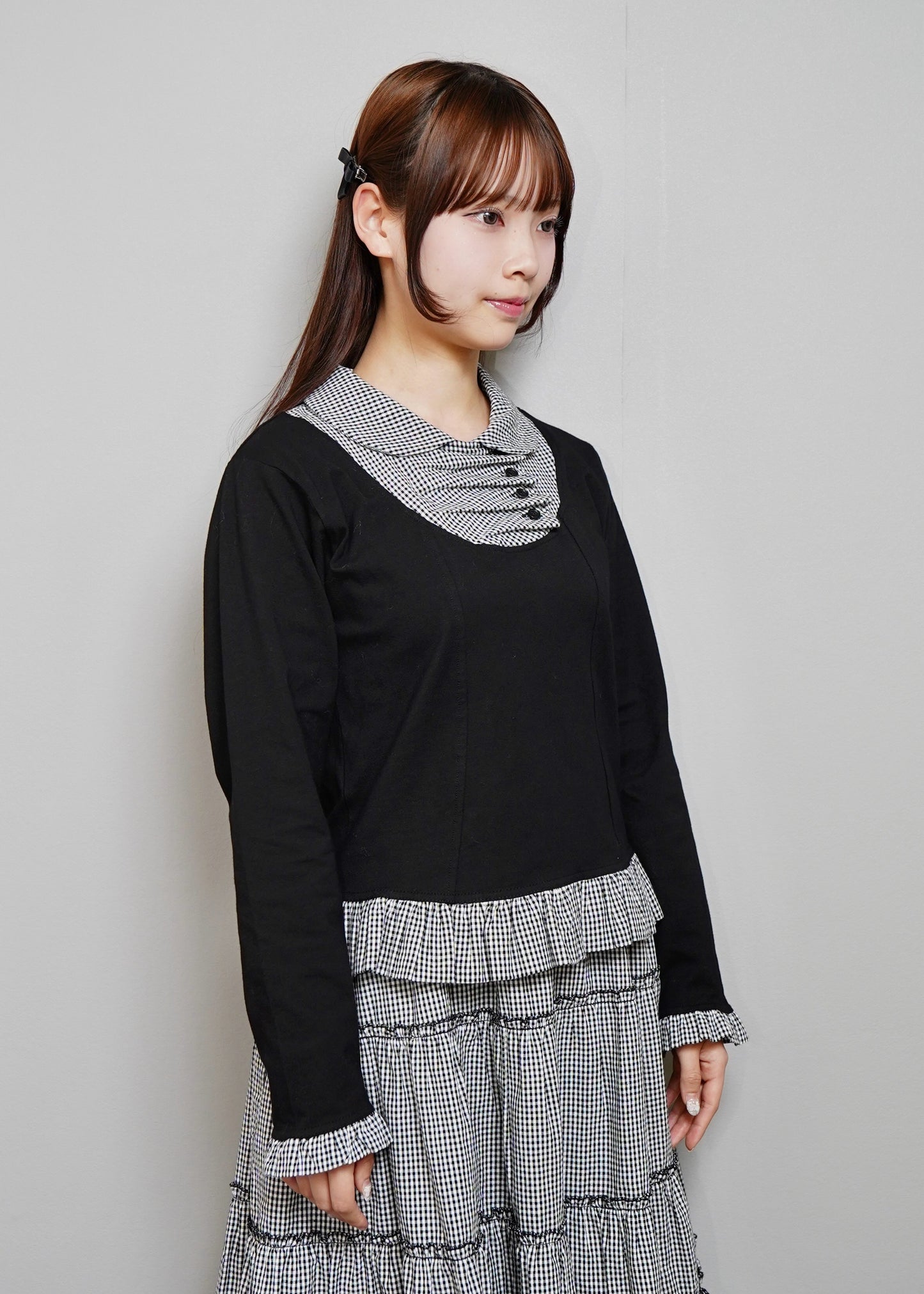 button up shirt layered tee