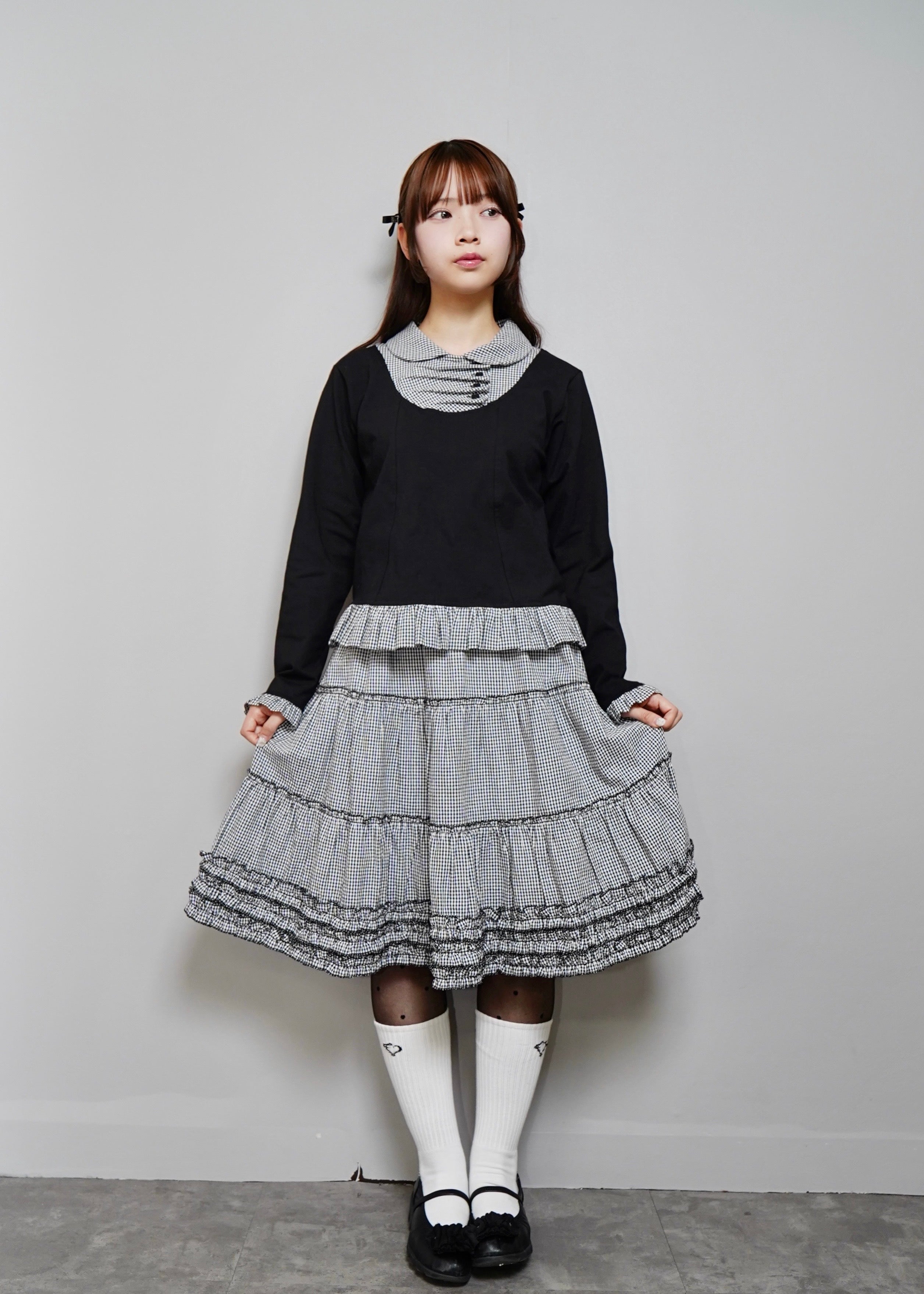 トップス tieme button up T-shirt-GRAY tieme button up T-shirt-GRAY 【公式通販】