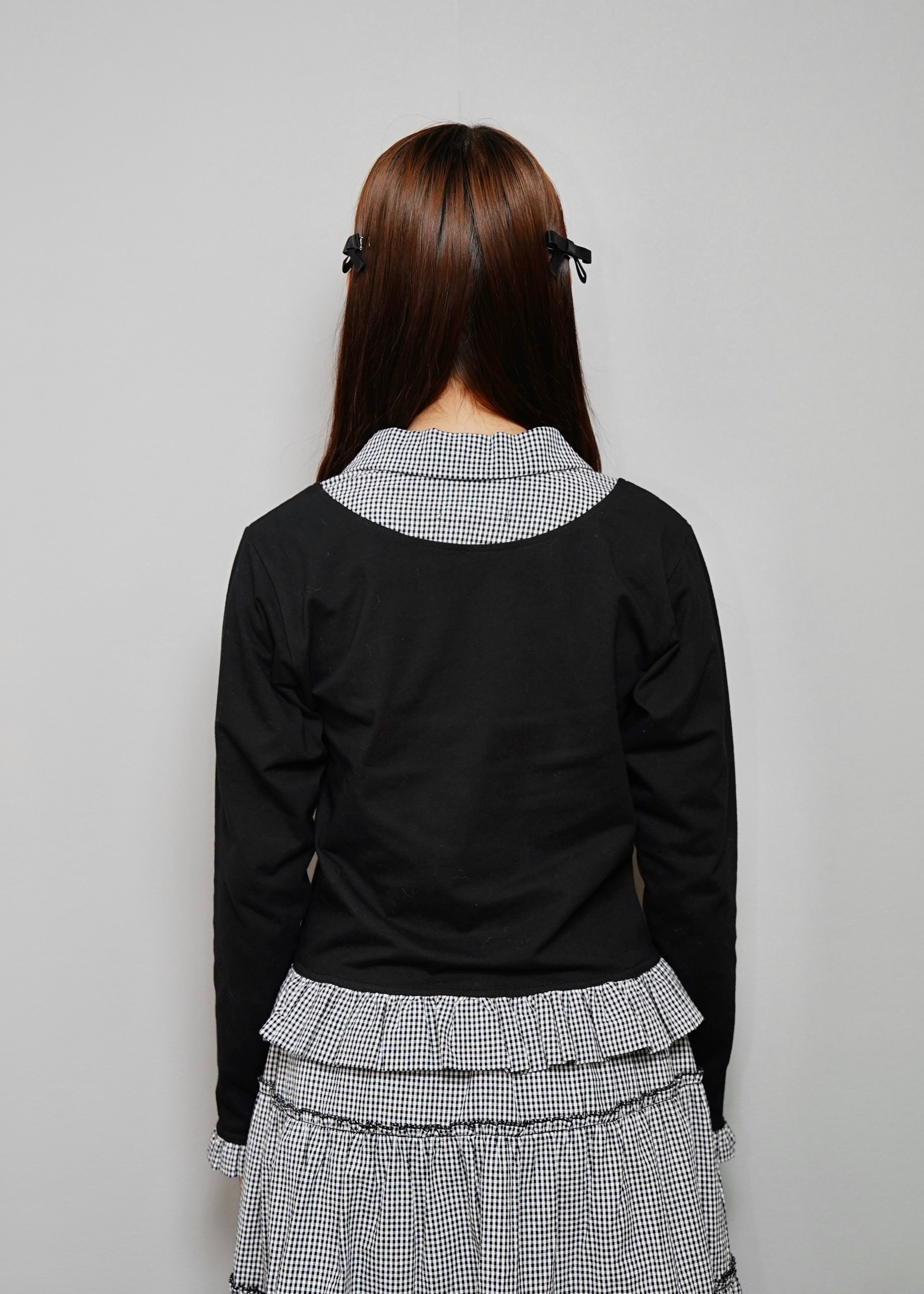 button up shirt layered tee – Tie.Me