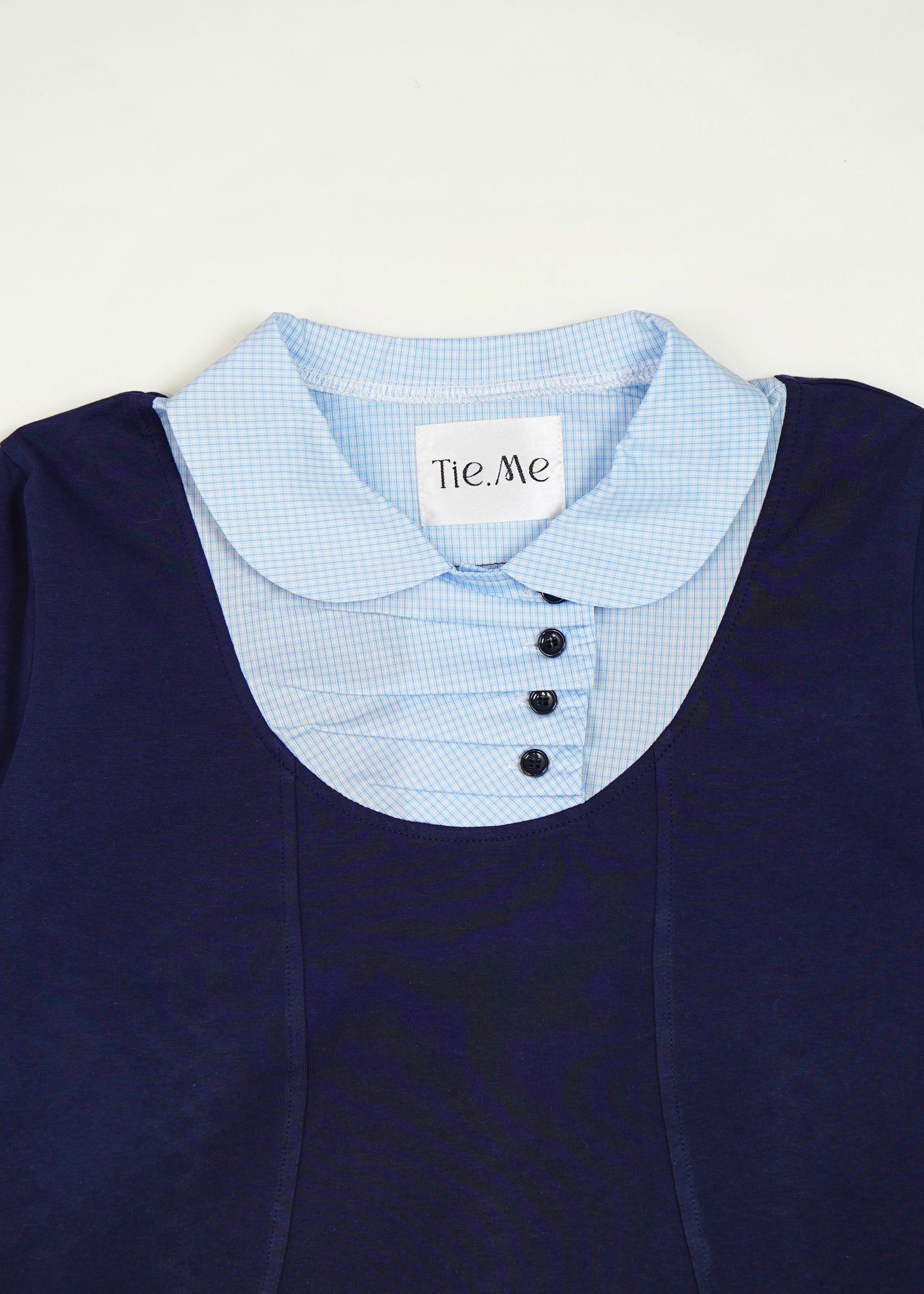 button up shirt layered tee – Tie.Me