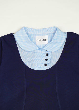 button up shirt layered tee