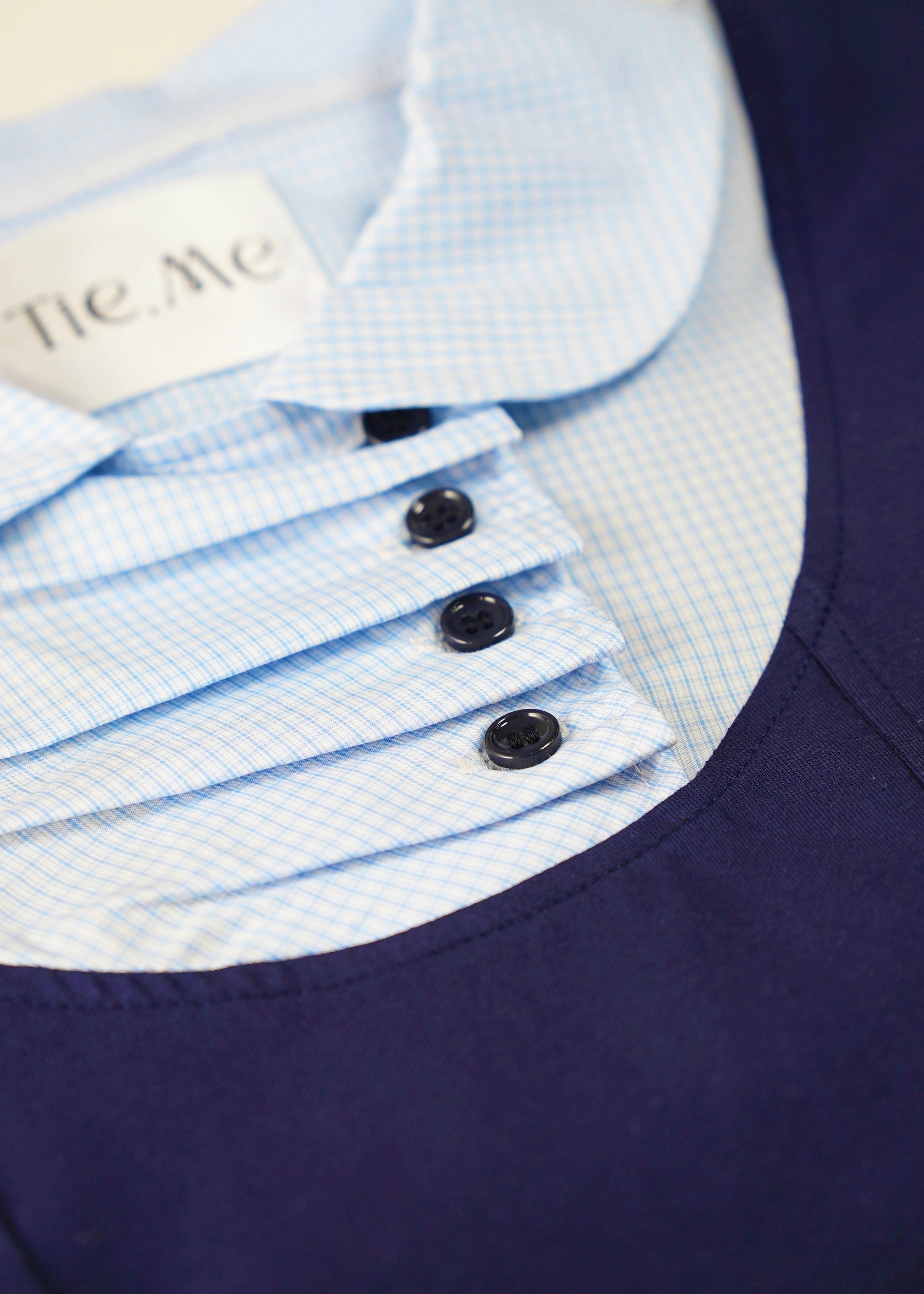 button up shirt layered tee – Tie.Me