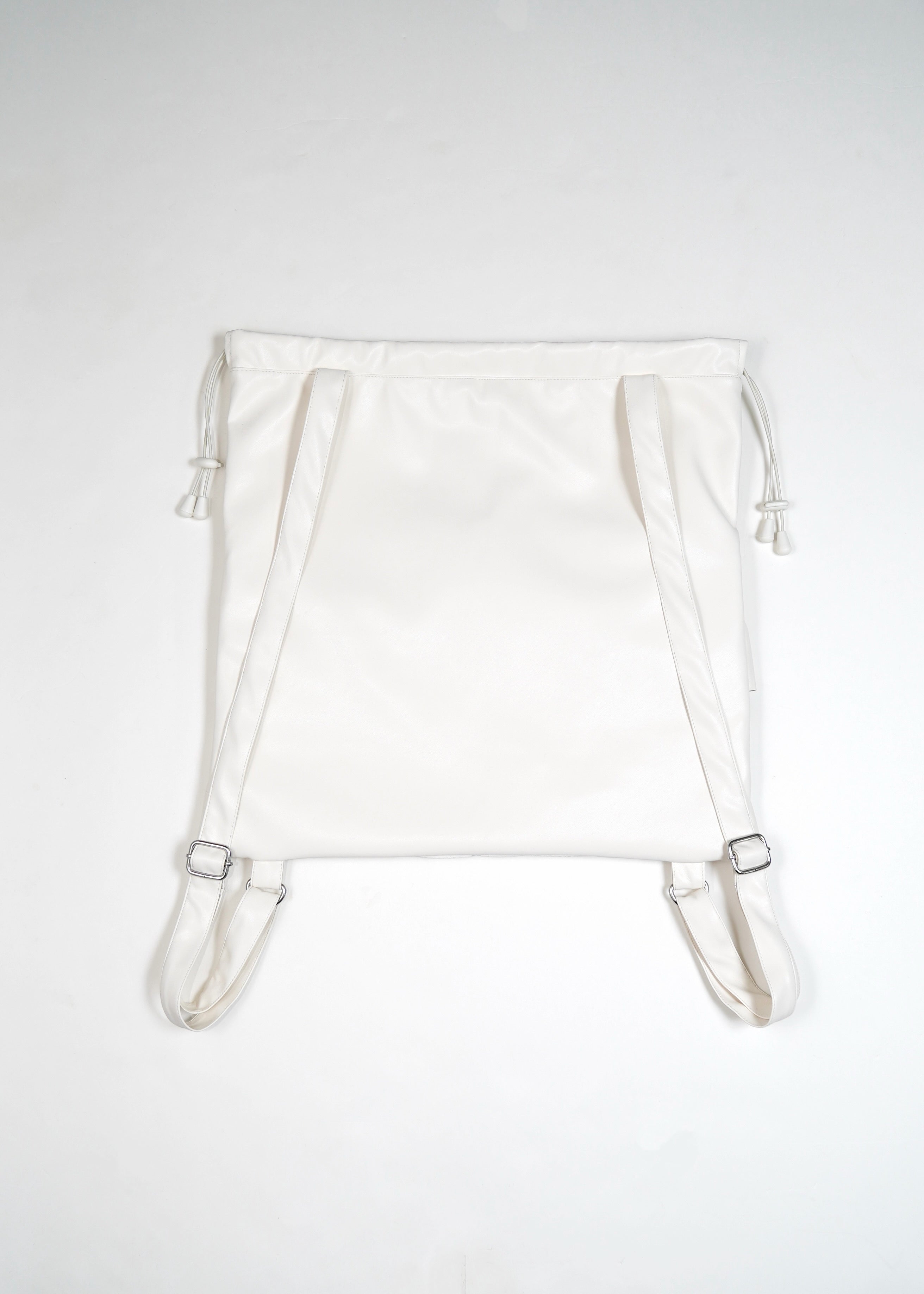 soft vegan leather frill knapsack – Tie.Me