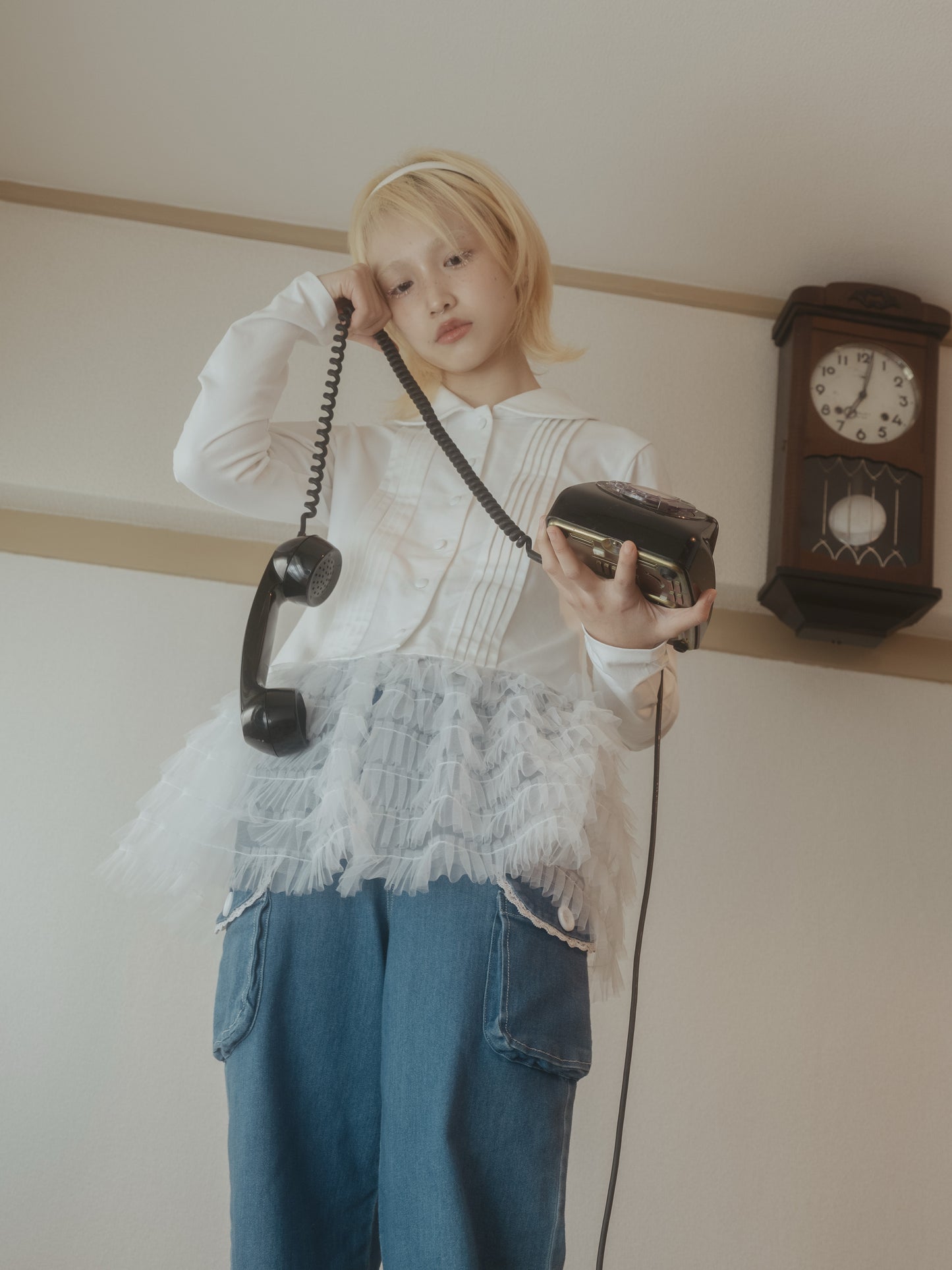 tulle dress-up Tee blouse