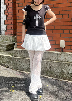 cross rose tee
