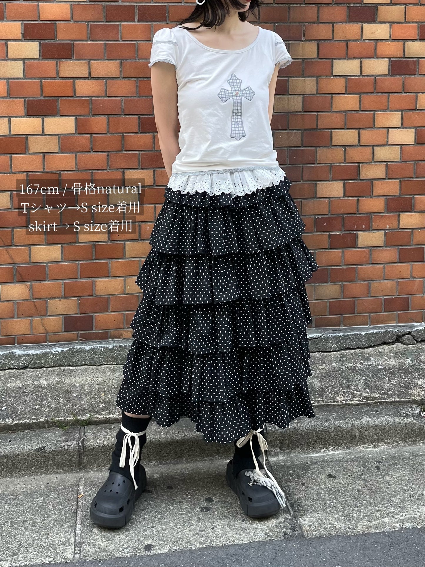 cross rose tee