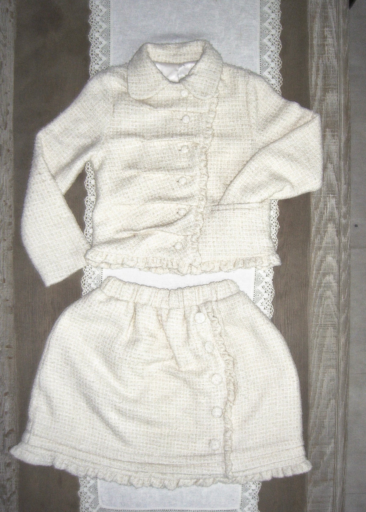 button up tweed jacket