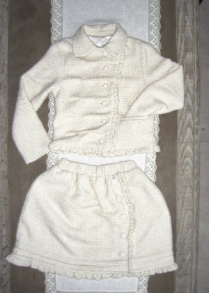 button up tweed jacket
