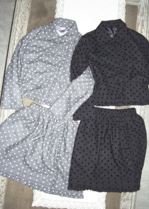 button up wool dot jacket
