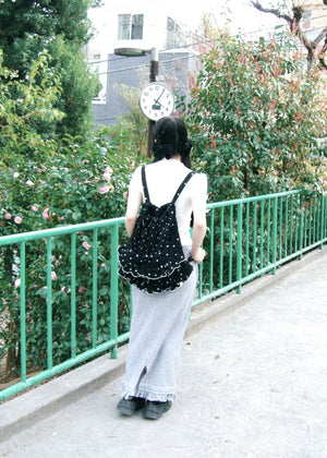 dot frill knapsack