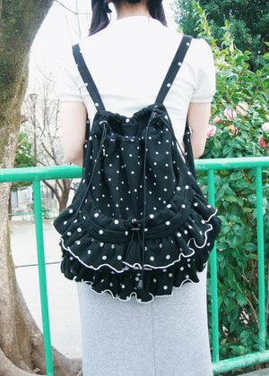 dot frill knapsack