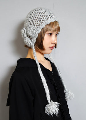 handmade rose beanie