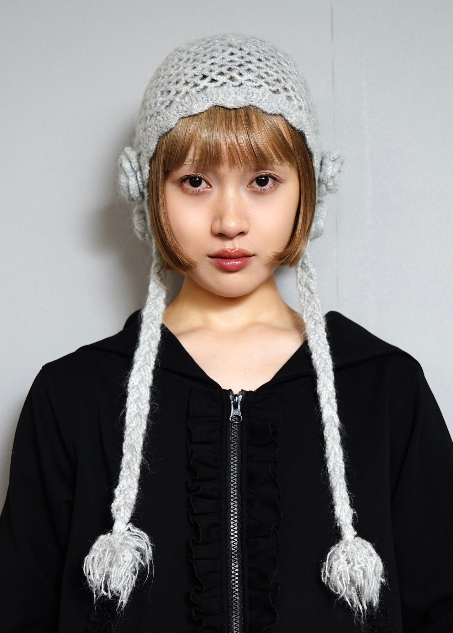 handmade rose beanie