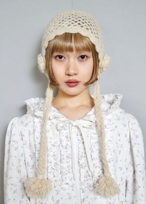 handmade rose beanie