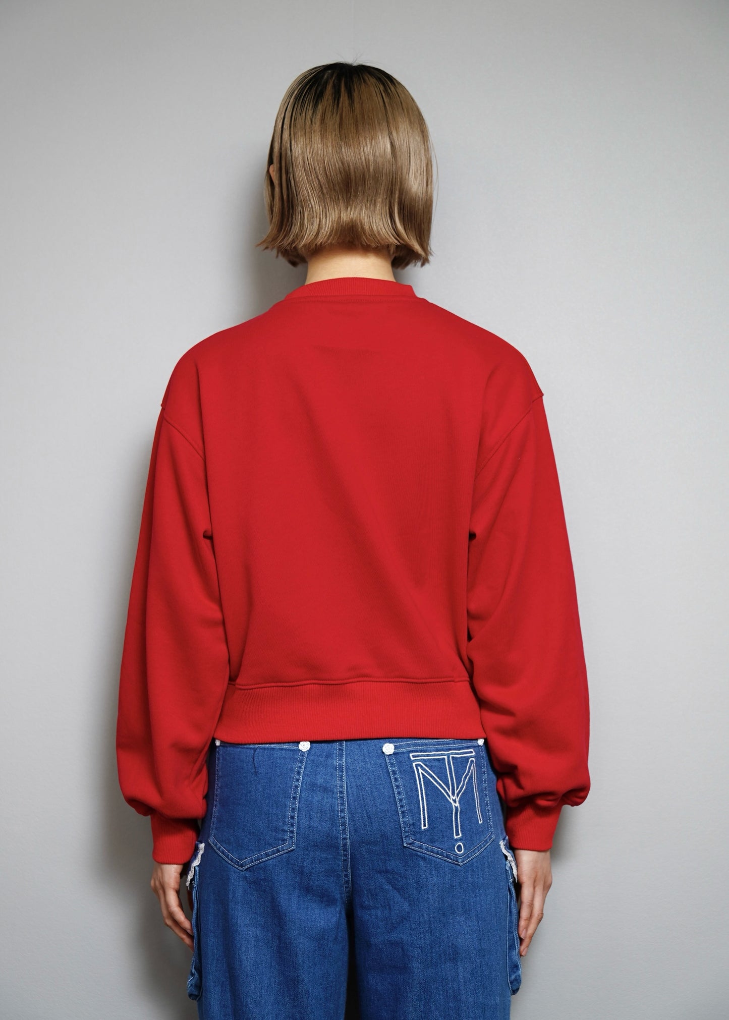 【10月上旬発送】button up sweatshirt 2025-RED
