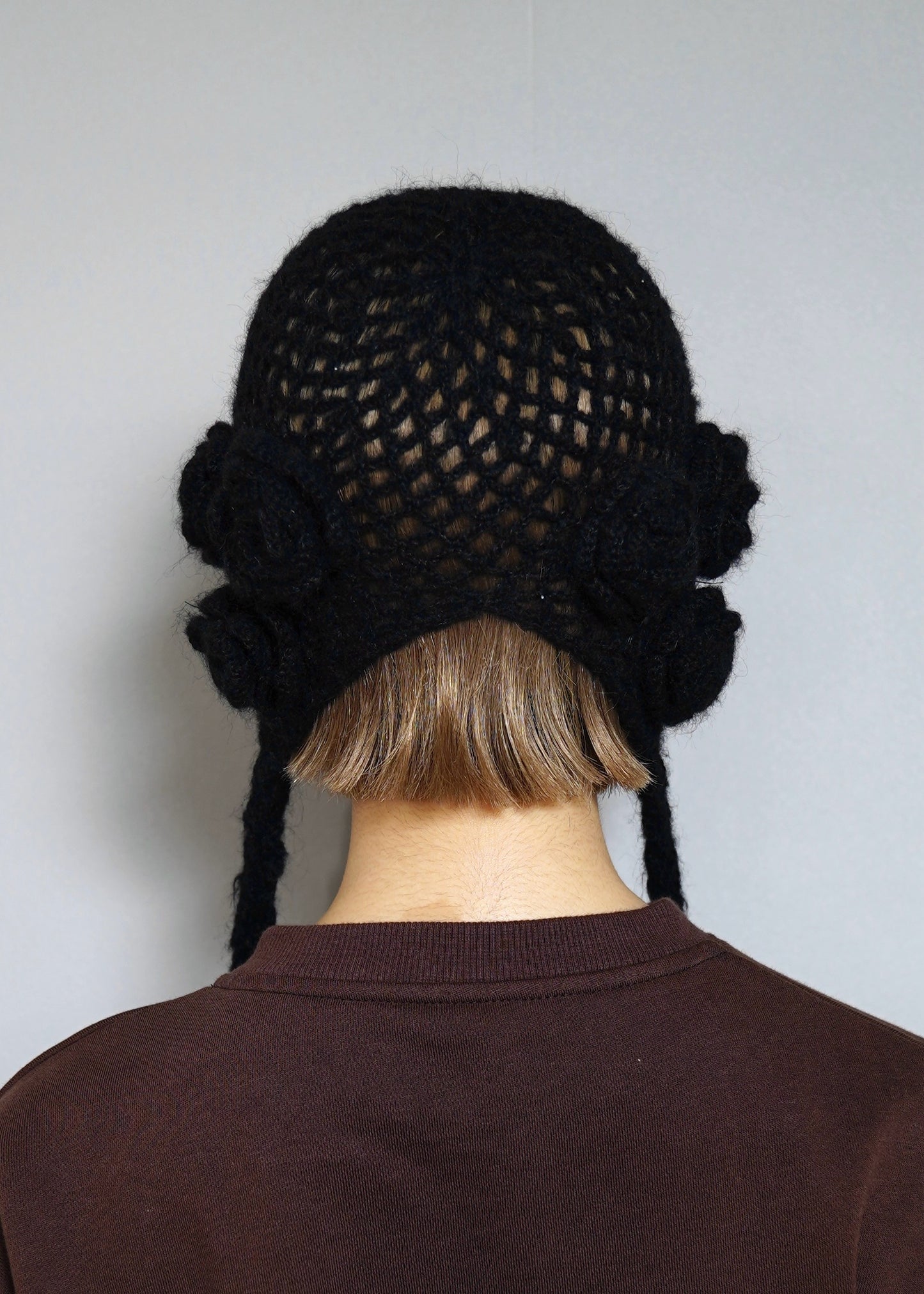handmade rose beanie