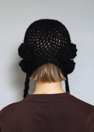 handmade rose beanie