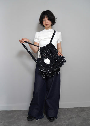 dot frill knapsack