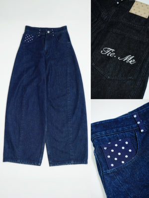 secret dot longline denim