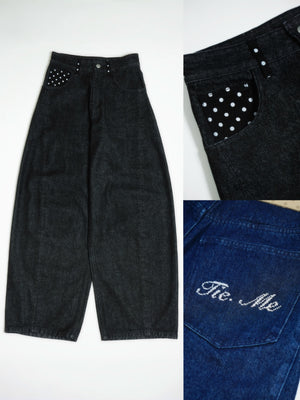 secret dot longline denim