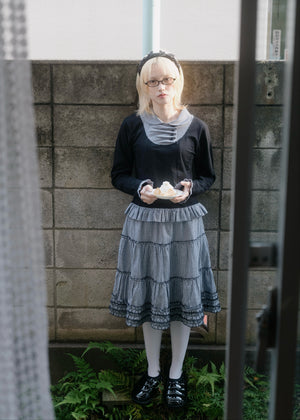 button up shirt layered tee