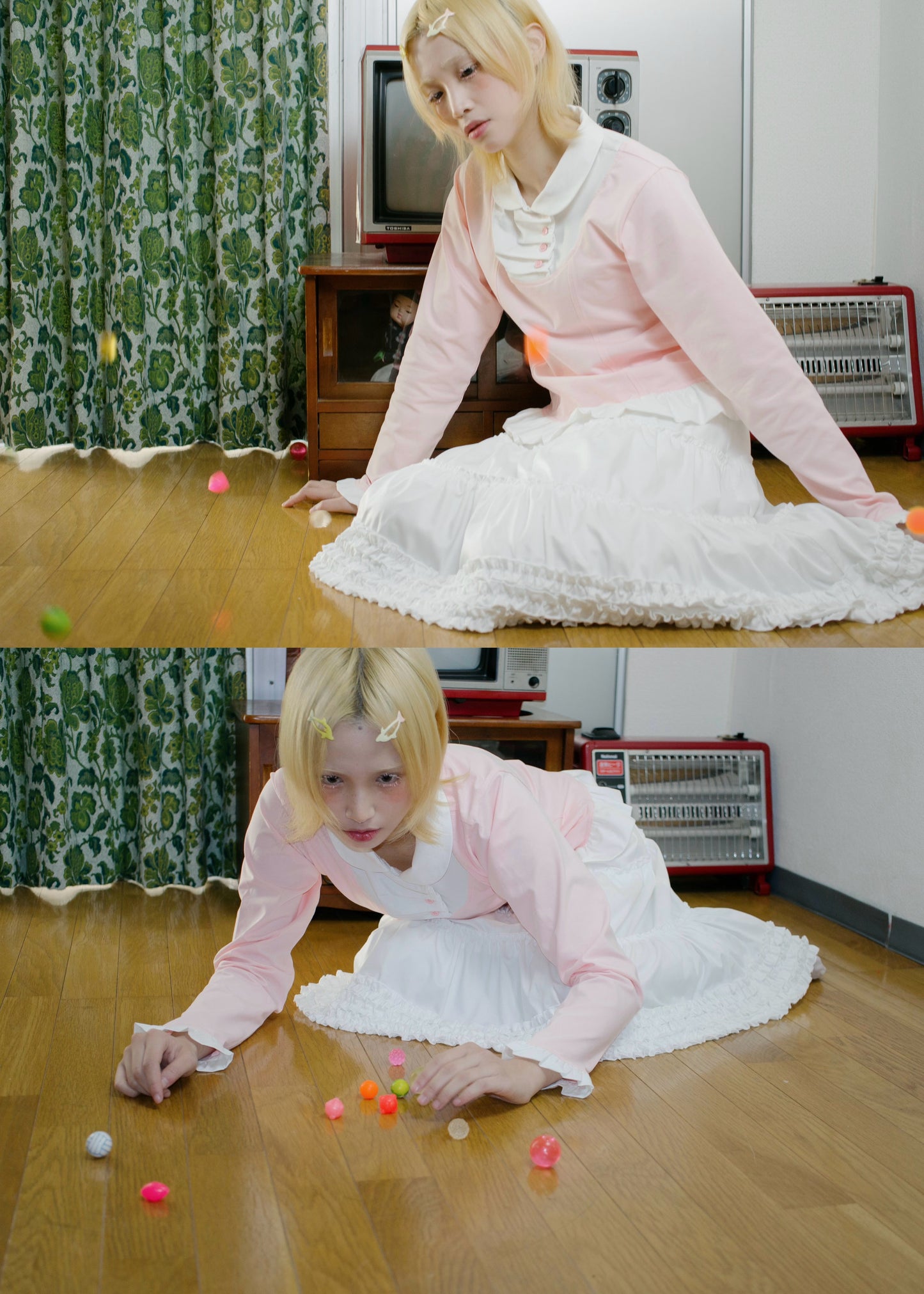 button up shirt layered tee