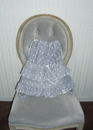 velvet dot woolly frill knapsack