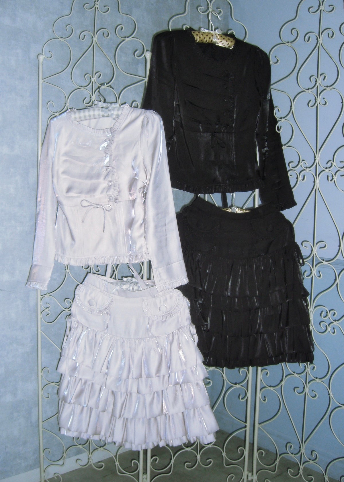 button up shimmer blouse